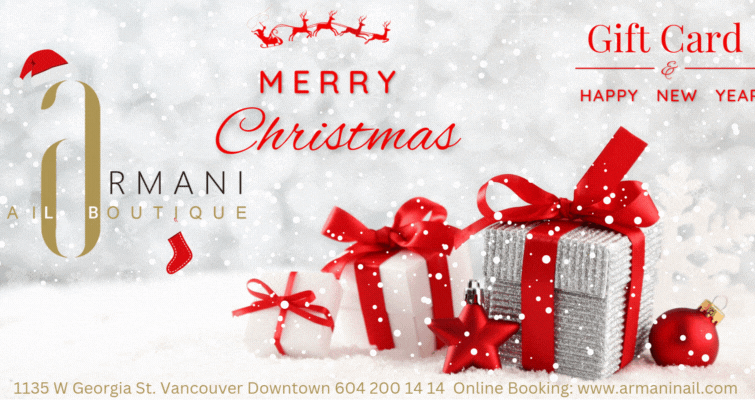 Armani Nail Boutique Christmas and New Year Gift Card.